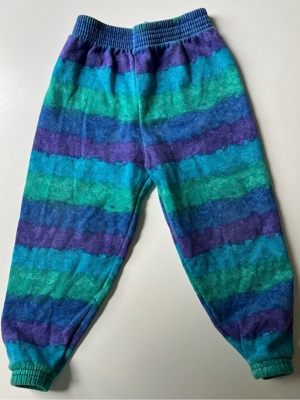 Vintage 80s/90s Carter’s 4T Watercolor Striped Joggers